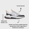 Tênis Masculino Cavalera Shark Branco/Laranja - 59110244 - Image 4